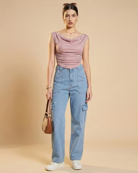 WOMENSTER Women Slim Fit Top