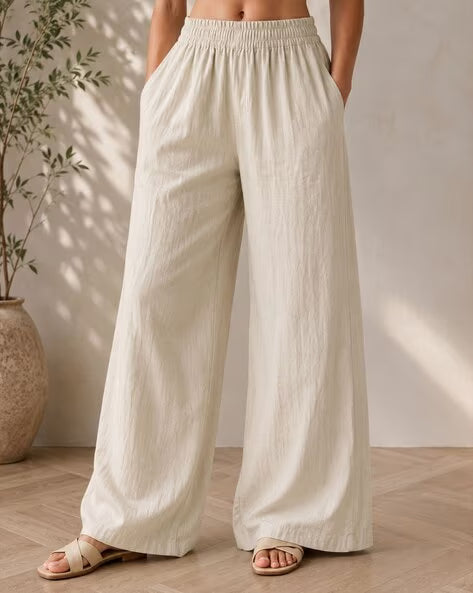 BUDA JEANS CO Women High-Rise Wide Leg Pants