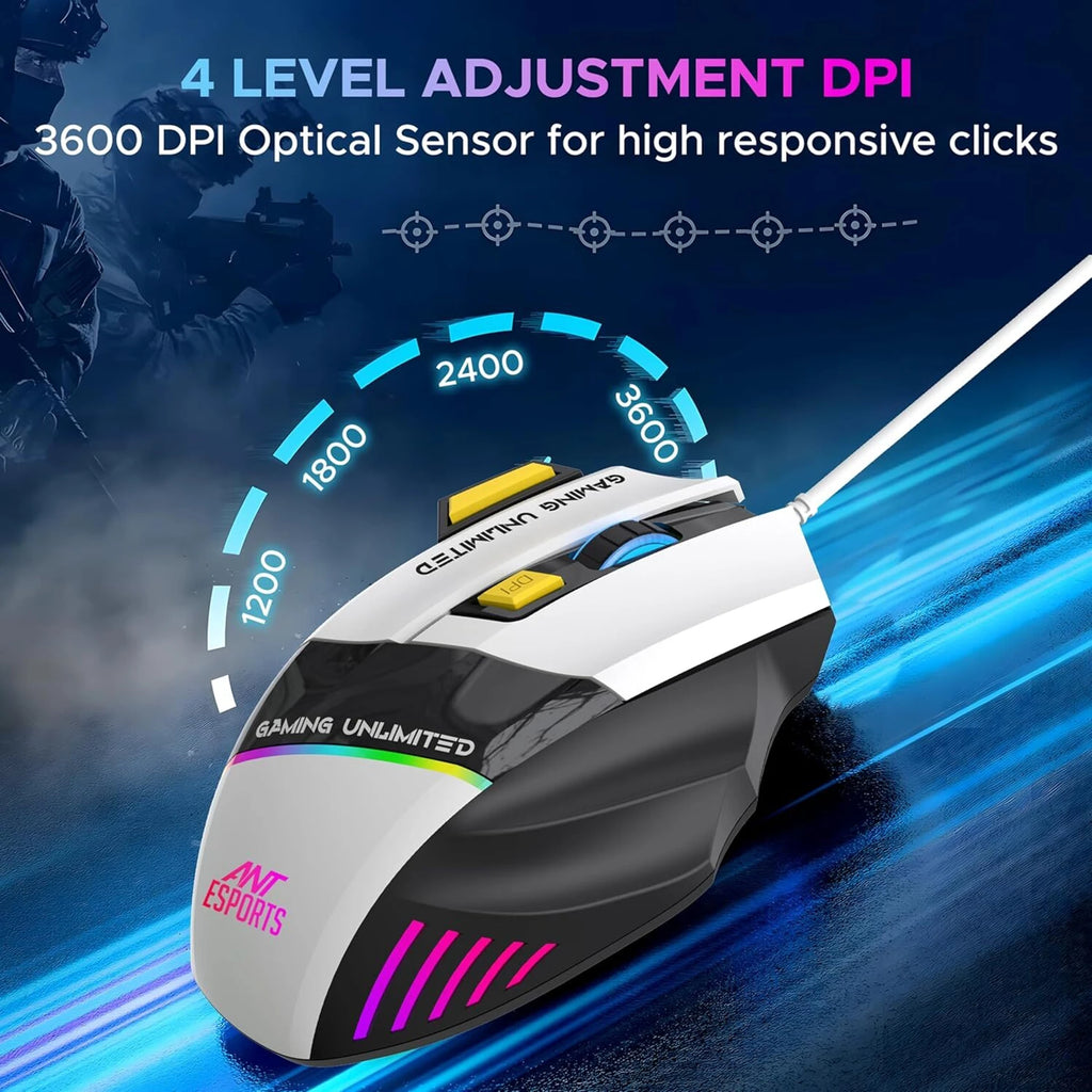 Ant Esports GM100 Wired Gaming Mouse